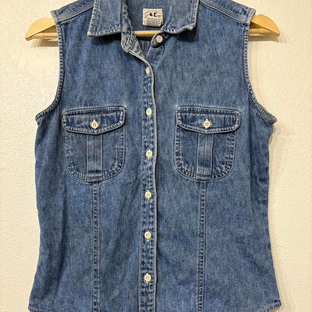American Eagle denim vest